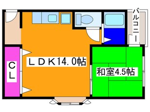 ラフィーネ２号館の物件間取画像